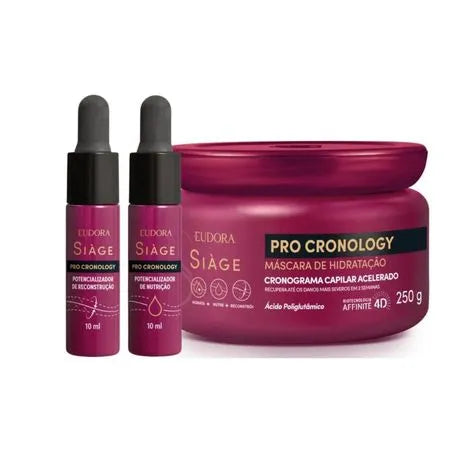 KIT CRONOGRAMA CAPILAR PRO CRONOLOGY - EUDORA SIÀGE