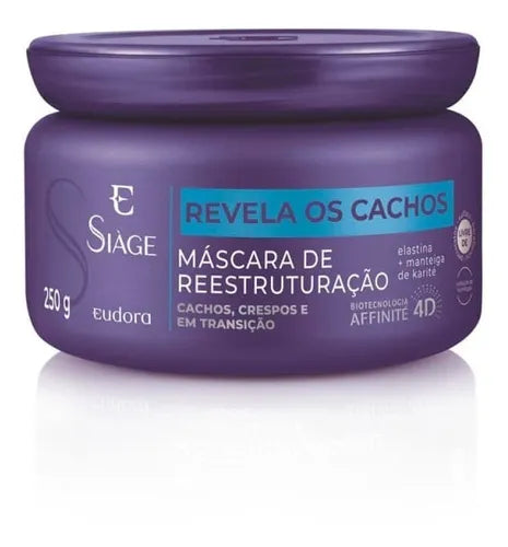 MÁSCARA DE REESTRUTURAÇÃO REVELA OS CACHOS 250G - EUDORA SIÀGE