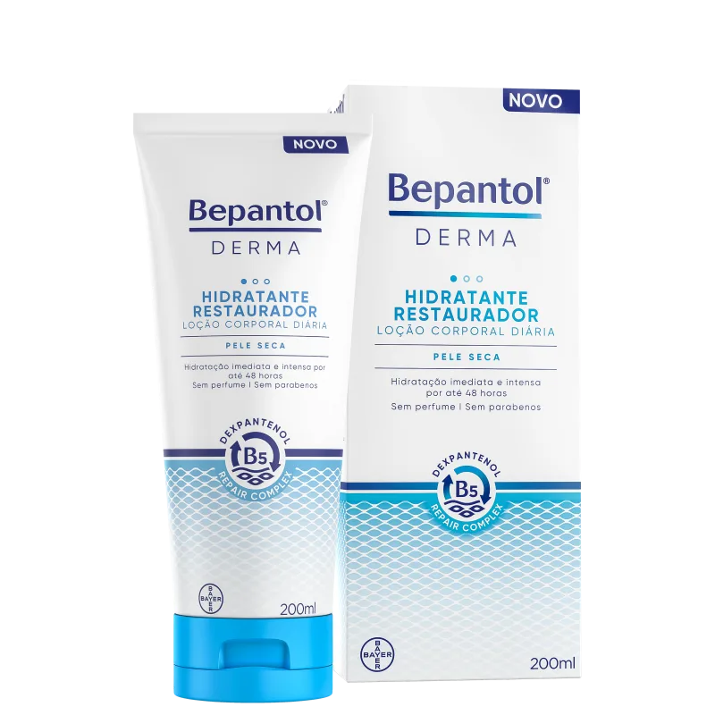 HIDRATANTE RESTAURADOR LOÇÃO CORPORAL PELE SECA 200ML - BEPANTOL DERMA