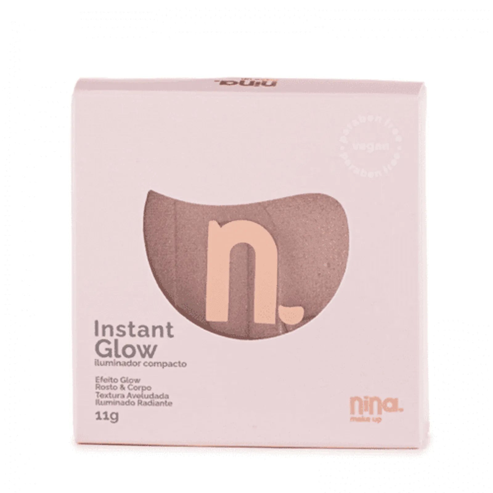 ILUMINADOR COMPACTO INSTANT GLOW - NINA MAKEUP