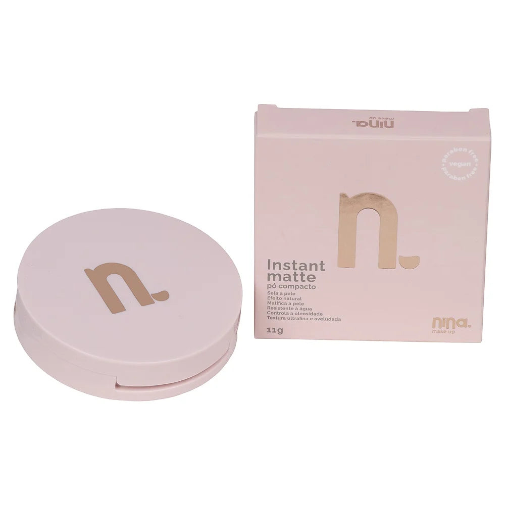 PÓ COMPACTO INSTANT MATTE - NINA MAKEUP