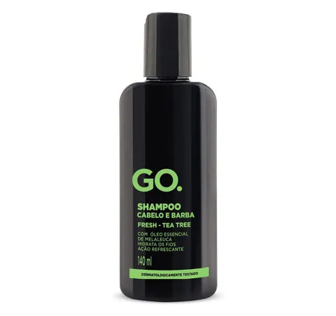 SHAMPOO PARA CABELO E BARBA TEA TREE 140ML - GO.