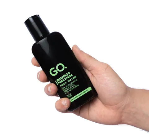 SHAMPOO PARA CABELO E BARBA TEA TREE 140ML - GO.