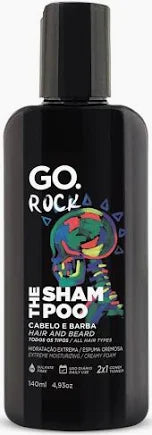 SHAMPOO PARA CABELO E BARBA 140ML - GO. ROCK